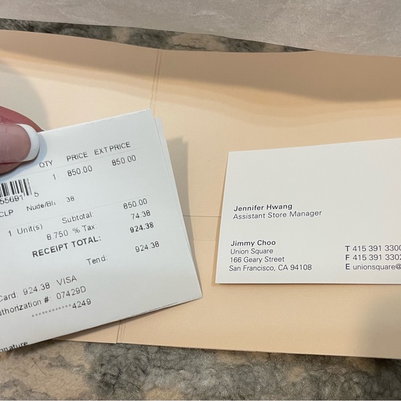 Jimmy Choo Stilettos Nude/Black Size 38 - Picture 7 of 8